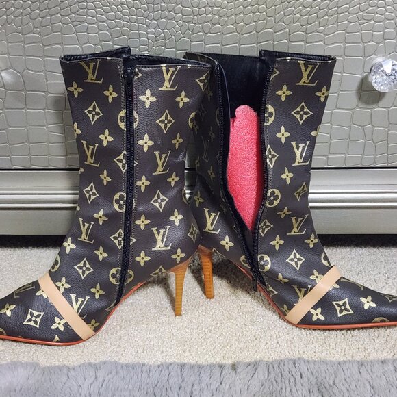 Louis Vuitton 3.5” Mid-High Boots Size 38 - Picture 4 of 11
